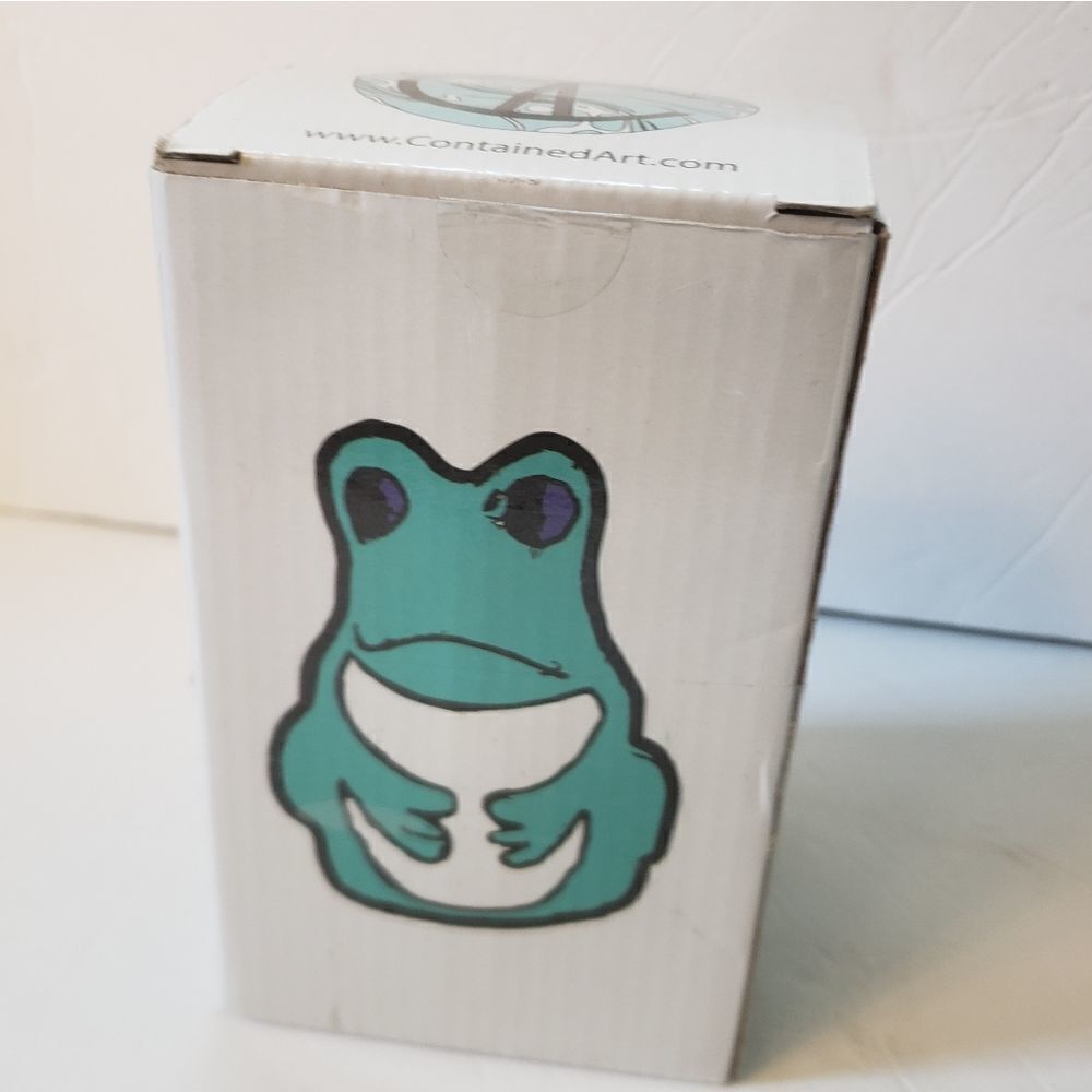 NWB Container Art Turquoise Frog Storage - Picture 10 of 11